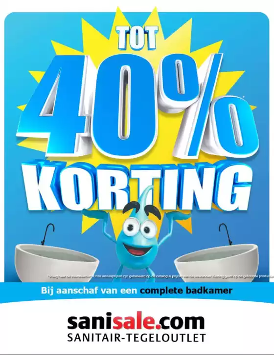 Catalogus van Sanitairwinkel in Amsterdam | Kom nu naar de showroom en ontvang tot wel €1500 euro korting op je volledige bestelling bij aankoop van een volledige badkamer | 2026-03-06T00:00:00.000Z - 2026-03-31T00:00:00.000Z
