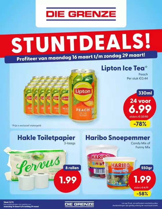 Catalogus van Medikamente die grenze in Zutphen | AA DieGrenze Folder Week 12 13 V3 | 2026-03-16T00:00:00.000Z - 2026-03-29T00:00:00.000Z