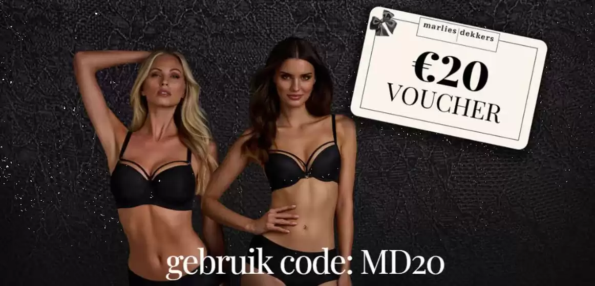 Catalogus van Marlies Dekkers in Breda | €20 Voucher! Gebruik code MD20 | 2026-03-13T00:00:00.000Z - 2026-03-16T00:00:00.000Z