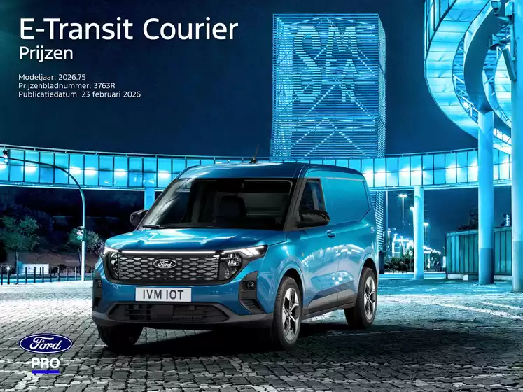Catalogus van Ford in Vlaardingen | PL e transit courier MY2026.75 | 2026-03-13T00:00:00.000Z - 2026-03-27T00:00:00.000Z