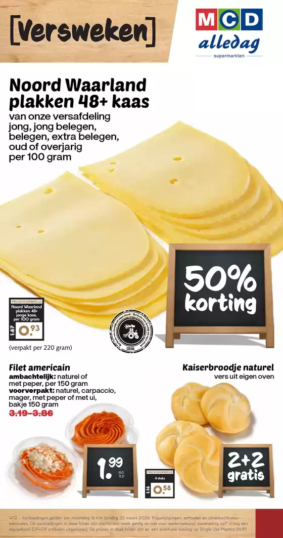 Catalogus van MCD Supermarkt in Hilversum | Kortingen en acties | 2026-03-16T00:00:00.000Z - 2026-03-22T00:00:00.000Z