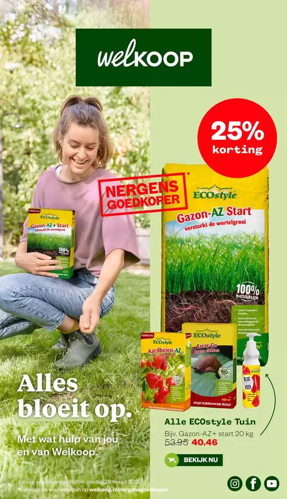 Catalogus van Welkoop in Gorredijk | Topaanbiedingen voor alle koopjesjagers | 2026-03-16T00:00:00.000Z - 2026-03-29T00:00:00.000Z