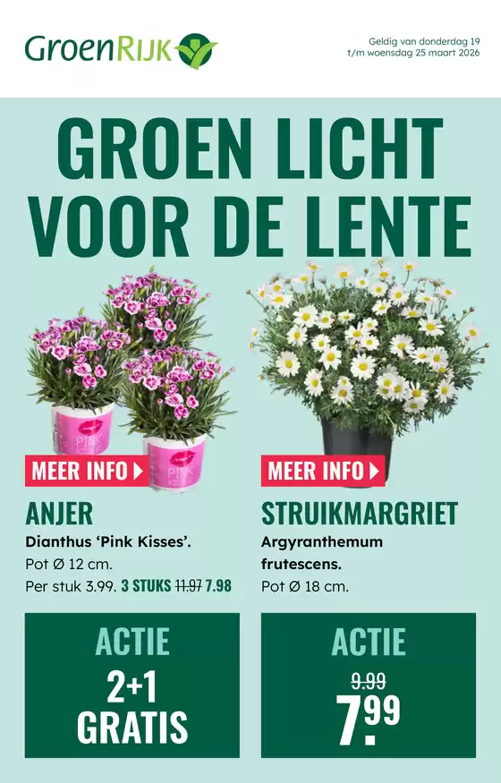 Catalogus van GroenRijk in Rhoon | Grote selectie aanbiedingen | 2026-03-19T00:00:00.000Z - 2026-03-25T00:00:00.000Z