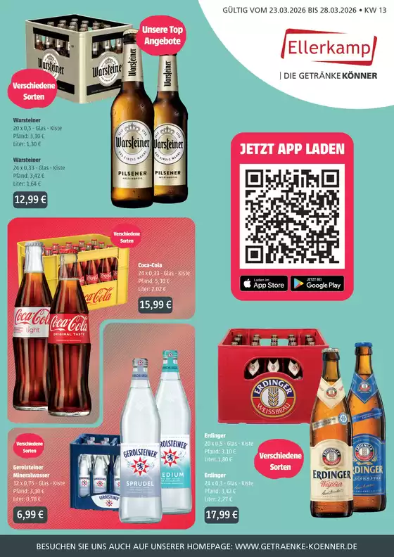 Catalogus van Getränke Ellerkamp in Bussum | Getränke Ellerkamp: Getränkeangebote | 2026-03-23T00:00:00.000Z - 2026-03-28T00:00:00.000Z