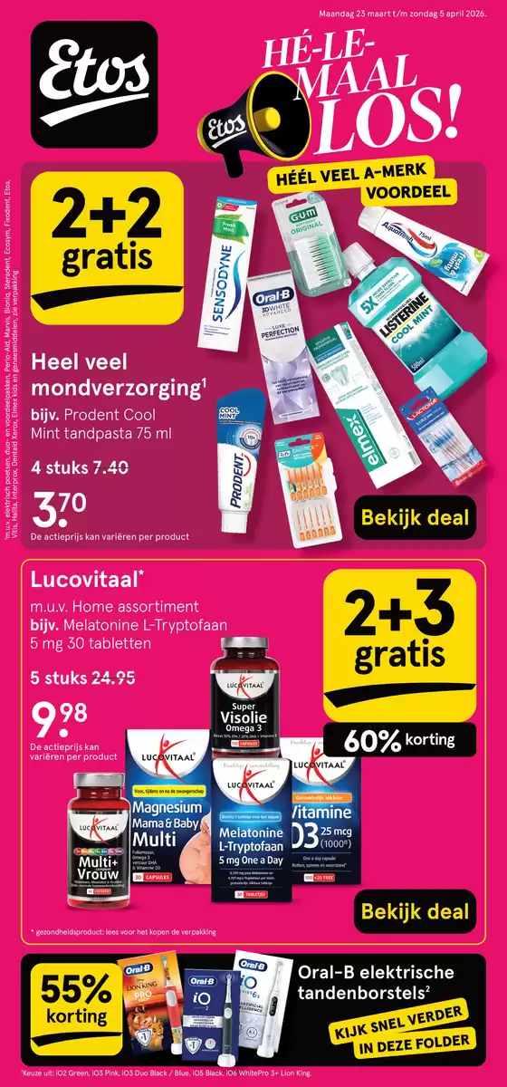 Catalogus van Etos in Hoofddorp | Topdeals en kortingen | 2026-03-23T00:00:00.000Z - 2026-04-05T00:00:00.000Z