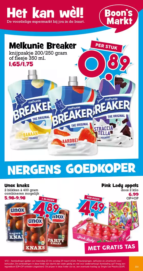 Catalogus van Boon's Markt in Harlingen | Onze beste deals voor u | 2026-03-23T00:00:00.000Z - 2026-03-29T00:00:00.000Z