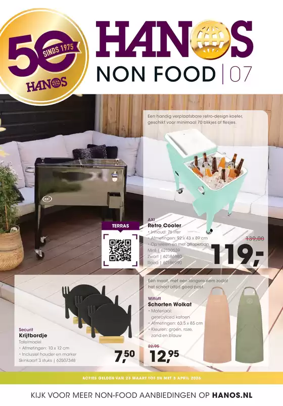 Catalogus van HANOS in Ridderkerk | HANOS Courant 7 Non-food | 2026-03-23T00:00:00.000Z - 2026-04-05T00:00:00.000Z