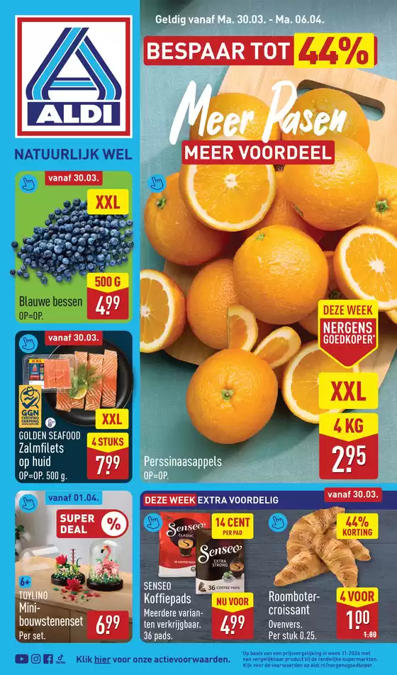 Catalogus van Aldi in Rotterdam | Topaanbiedingen voor slimme spaarders | 2026-03-30T00:00:00.000Z - 2026-04-06T00:00:00.000Z