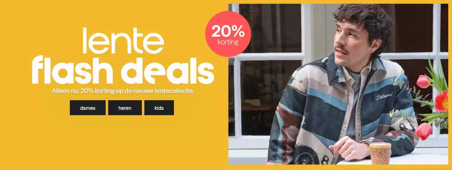 Catalogus van Wehkamp in Zwolle | Lente flash deals 20% korting | 2026-03-25T00:00:00.000Z - 2026-03-26T00:00:00.000Z