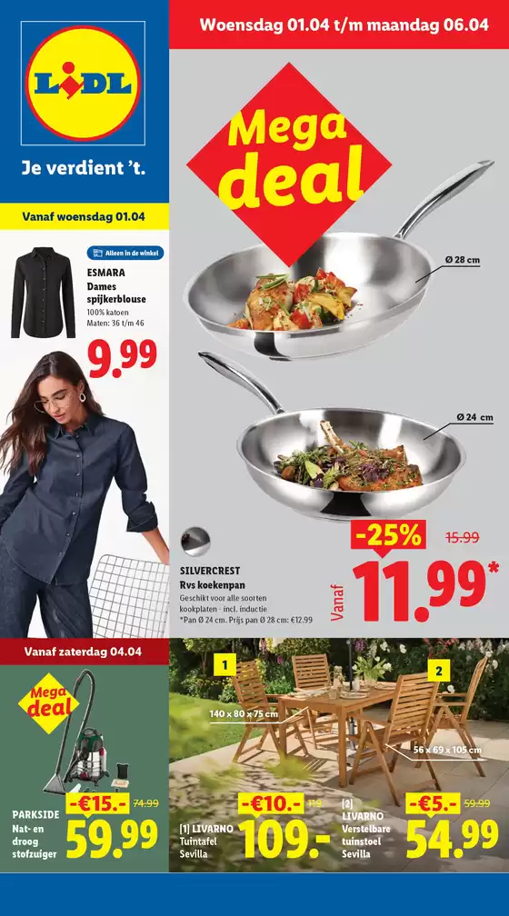 Catalogus van Lidl in Eindhoven | wo 0104 za 0404 | 2026-04-01T00:00:00.000Z - 2026-04-07T00:00:00.000Z