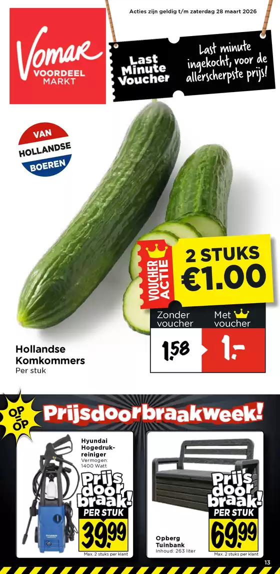 Catalogus van Vomar in Eindhoven | De beste aanbiedingen van Nederland | 2026-03-26T00:00:00.000Z - 2026-03-28T00:00:00.000Z
