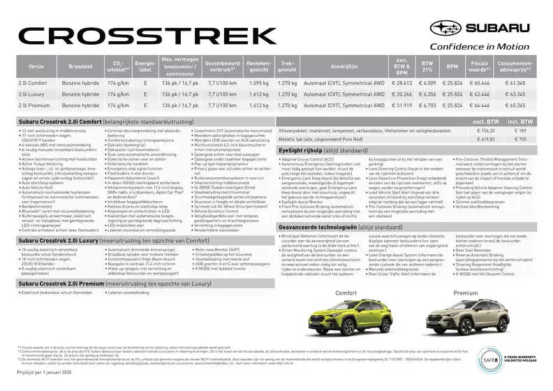 Catalogus van Subaru in Arnhem | Subaru Crosstrek | 2026-03-30T00:00:00.000Z - 2026-04-13T00:00:00.000Z