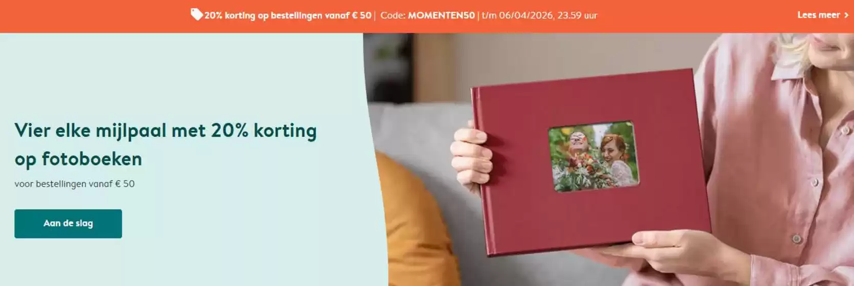 Catalogus van Albelli | 20% korting op bestellingen vanaf €50 | Code: MOMENTEN50 | 2026-03-31T00:00:00.000Z - 2026-04-06T00:00:00.000Z