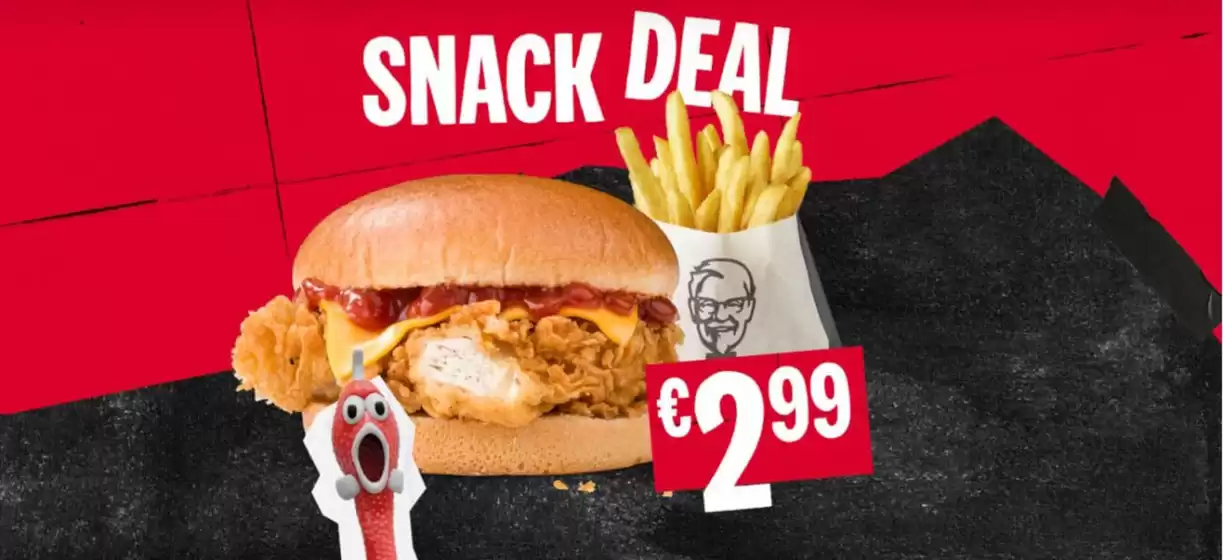 Catalogus van KFC in Delft | Snack Deal | 2026-03-31T00:00:00.000Z - 2026-04-14T00:00:00.000Z