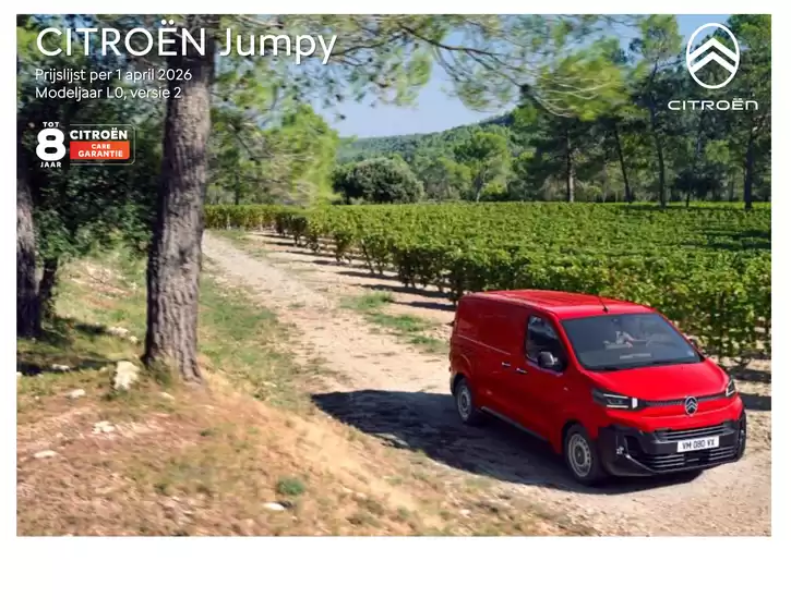 Catalogus van Citroën in Ede | 01042026 Prijzen en specificaties Jumpy | 2026-01-01T00:00:00.000Z - 2026-12-31T00:00:00.000Z