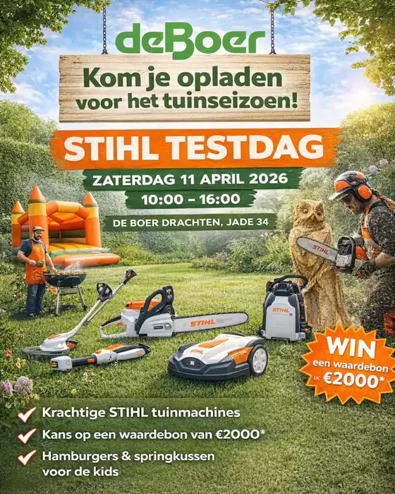Catalogus van De Boer Drachten | Stihl Testdag | 2026-04-03T00:00:00.000Z - 2026-04-11T00:00:00.000Z