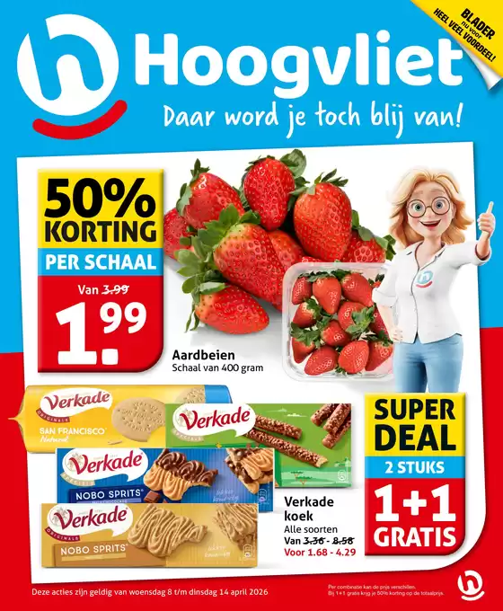 Catalogus van Hoogvliet in Rotterdam | Kortingen en acties | 2026-04-08T00:00:00.000Z - 2026-04-14T00:00:00.000Z