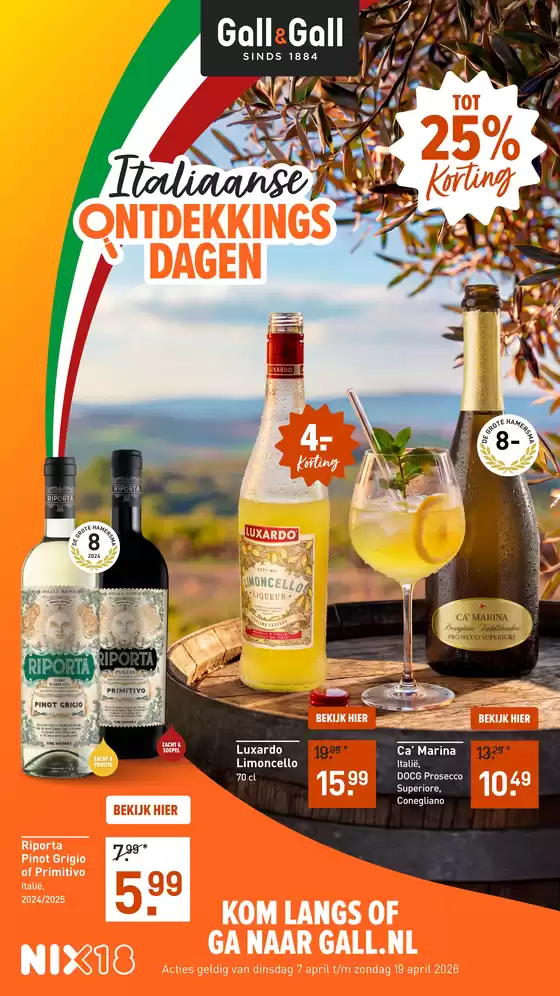 Catalogus van Gall & Gall in Soest | Italianse Ontdekkings Dagen | 2026-04-07T00:00:00.000Z - 2026-04-19T00:00:00.000Z