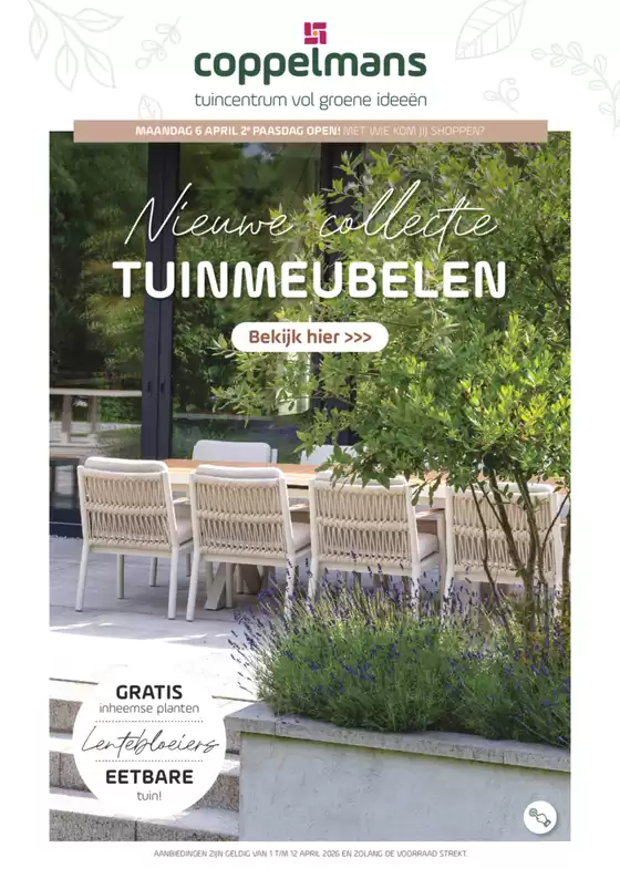 Catalogus van Coppelmans | Nieuwe Collectie Tuinmeubelen | 2026-04-01T00:00:00.000Z - 2026-04-12T00:00:00.000Z