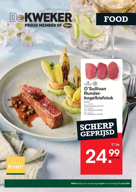 Catalogus van De Kweker | Food | 2026-04-09T00:00:00.000Z - 2026-04-27T00:00:00.000Z