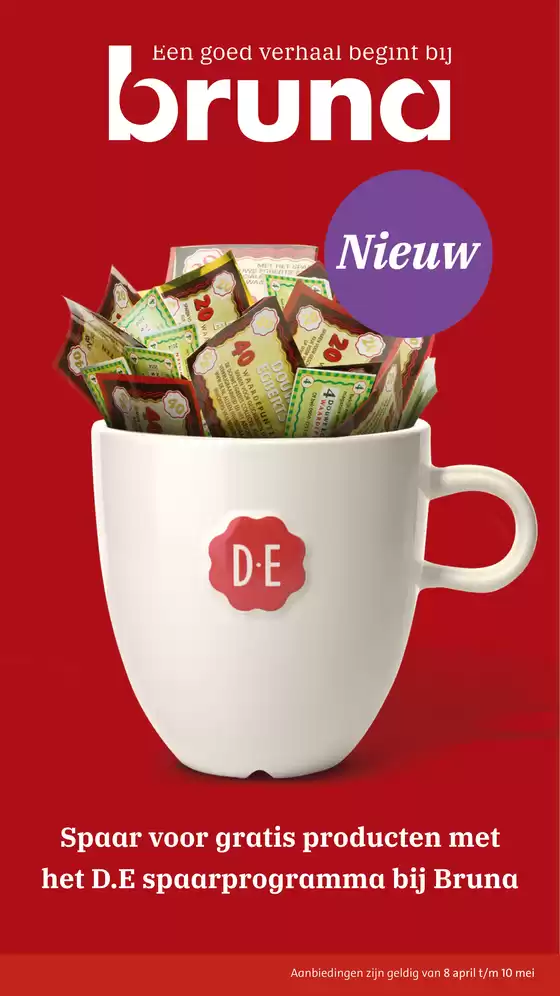 Catalogus van Bruna | Actuele koopjes en aanbiedingen | 2026-04-08T00:00:00.000Z - 2026-05-10T00:00:00.000Z