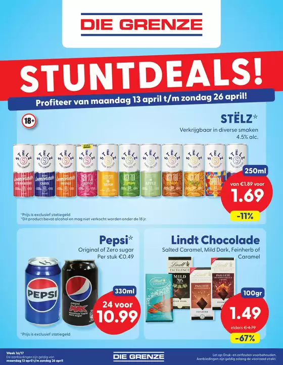 Catalogus van Medikamente die grenze in Volendam | AA DieGrenze Folder Week 16 17 V4 | 2026-04-13T00:00:00.000Z - 2026-04-26T00:00:00.000Z