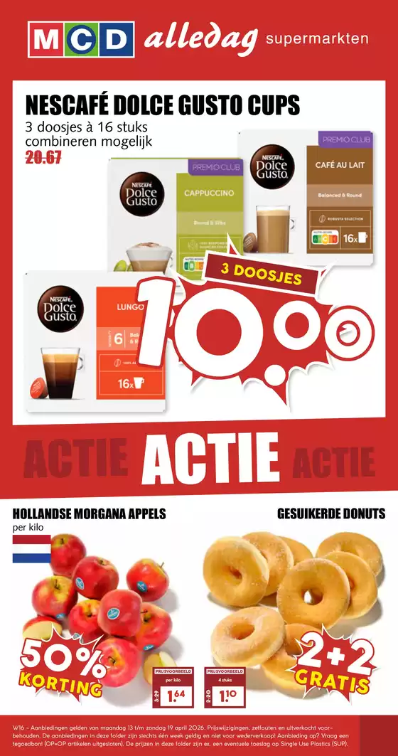 Catalogus van MCD Supermarkt in Volendam | Aantrekkelijke speciale aanbiedingen voor iedereen | 2026-04-13T00:00:00.000Z - 2026-04-19T00:00:00.000Z