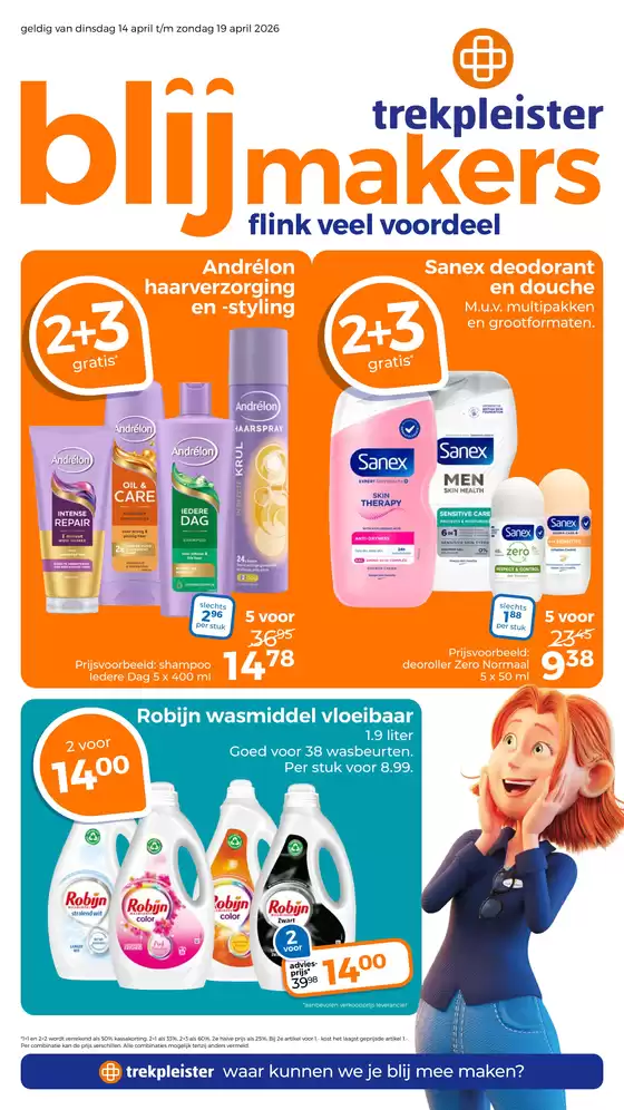 Catalogus van Trekpleister in Schokland | Topdeals en kortingen | 2026-04-14T00:00:00.000Z - 2026-04-19T00:00:00.000Z