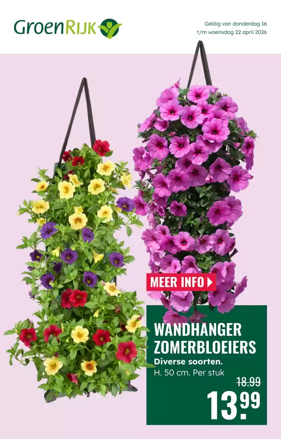 Catalogus van GroenRijk in Wateringen | Topdeals en kortingen | 2026-04-16T00:00:00.000Z - 2026-04-22T00:00:00.000Z