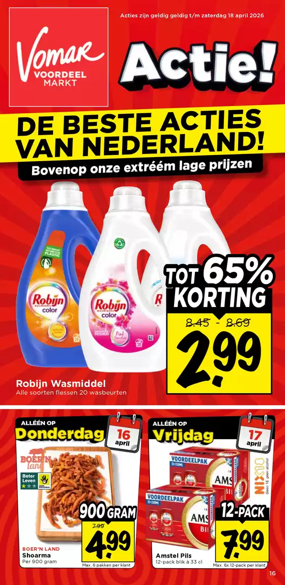 Catalogus van Vomar in Amsterdam | De beste aanbiedingen van Nederland | 2026-04-16T00:00:00.000Z - 2026-04-18T00:00:00.000Z
