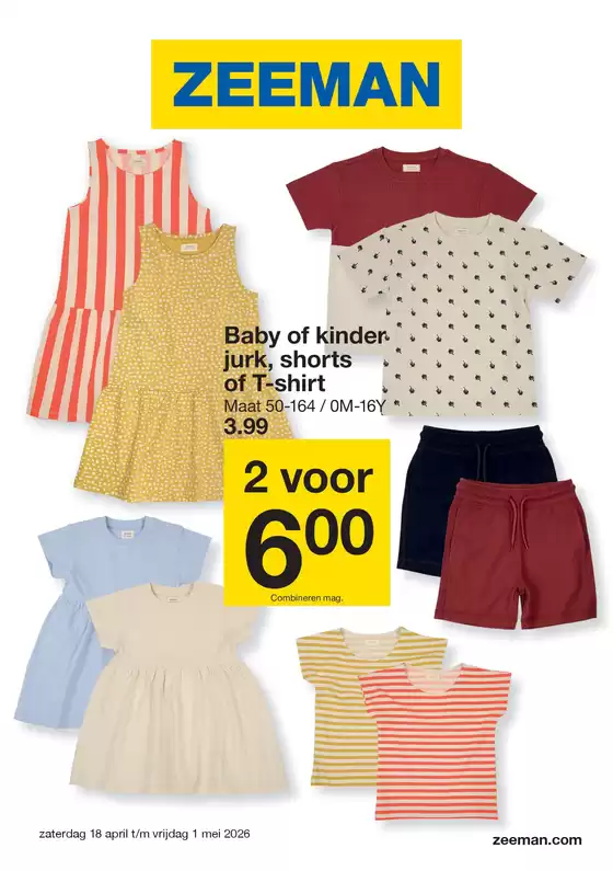 Catalogus van Zeeman | Zeeman Week 16 zaterdag 11 april tm vrijdag 17 april 2026. | 2026-04-11T00:00:00.000Z - 2026-04-17T00:00:00.000Z