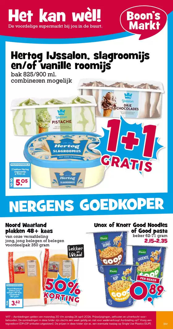 Catalogus van Boon's Markt in 's-Hertogenbosch | Nieuwe aanbiedingen om te ontdekken | 2026-04-20T00:00:00.000Z - 2026-04-26T00:00:00.000Z