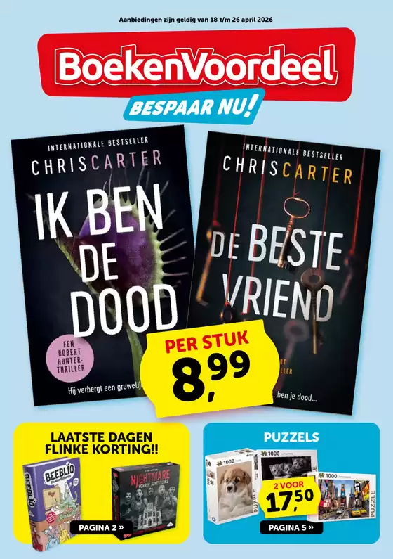 Catalogus van Boekenvoordeel | Nieuwe aanbiedingen om te ontdekken | 2026-04-18T00:00:00.000Z - 2026-04-26T00:00:00.000Z