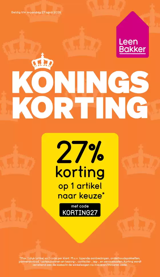 Catalogus van Leen Bakker | Aanbiedingen voor koopjesjagers | 2026-04-22T00:00:00.000Z - 2026-04-27T00:00:00.000Z