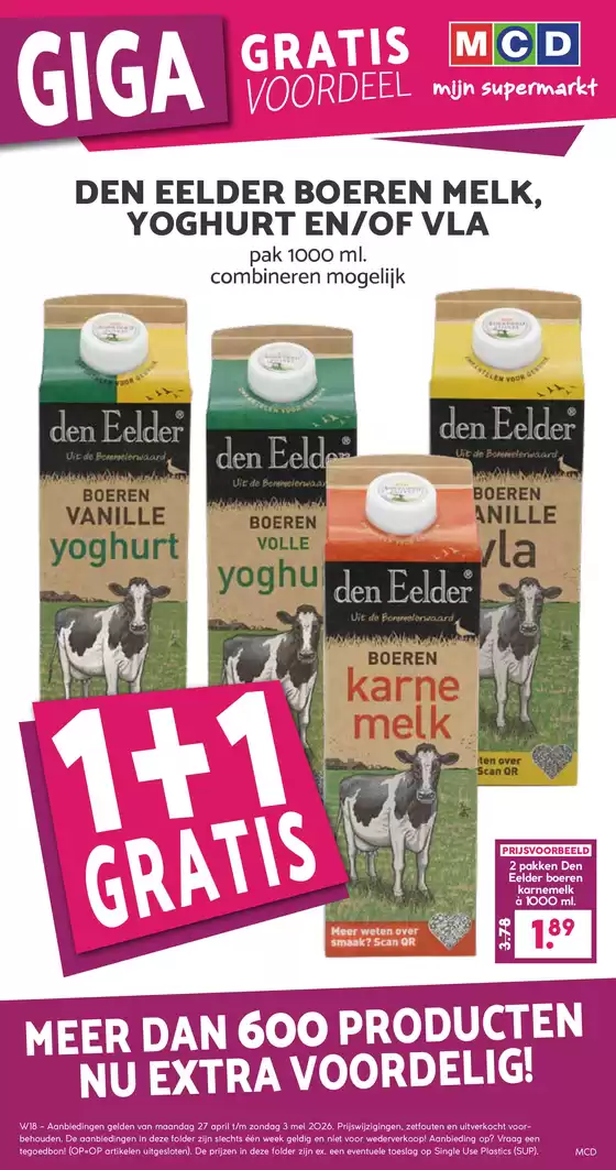 Catalogus van MCD Supermarkt in Witte Paarden | Speciale aanbiedingen voor u | 2026-04-27T00:00:00.000Z - 2026-05-03T00:00:00.000Z
