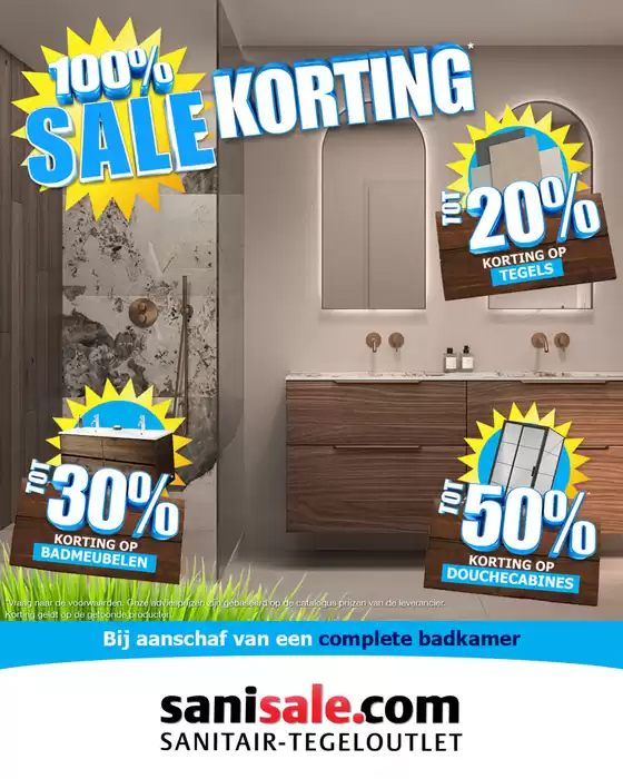 Catalogus van Sanisale | 100% Sale Korting | 2026-04-27T00:00:00.000Z - 2026-05-11T00:00:00.000Z