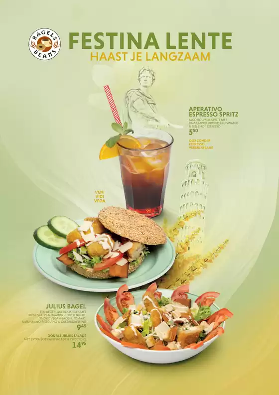 Catalogus van Bagels & Beans in 's-Gravenzande | Festina Lente | 2026-04-28T00:00:00.000Z - 2026-05-31T00:00:00.000Z