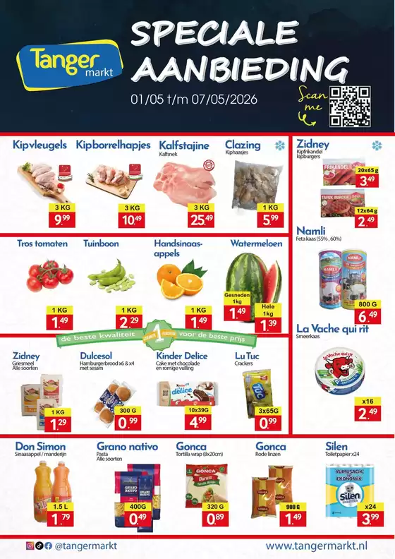 Catalogus van Tanger Markt in Voorhout | Tanger Markt folder | 2026-05-01T00:00:00.000Z - 2026-05-07T00:00:00.000Z