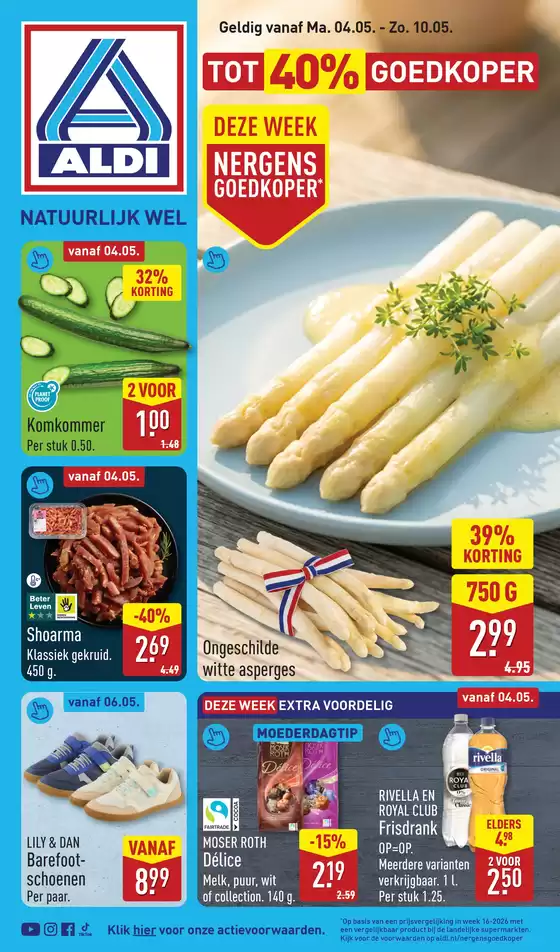 Catalogus van Aldi in Roodeschool | Geweldig aanbod voor koopjesjagers | 2026-05-04T00:00:00.000Z - 2026-05-10T00:00:00.000Z