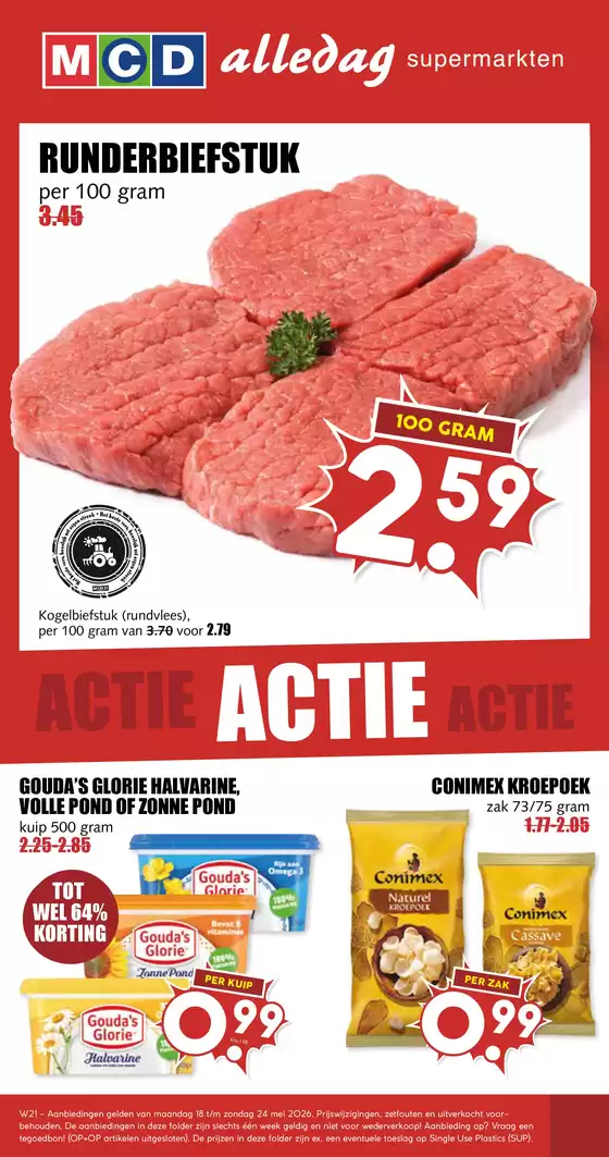 Catalogus van MCD Supermarkt | Aanbiedingen voor koopjesjagers | 2026-05-18T00:00:00.000Z - 2026-05-24T00:00:00.000Z