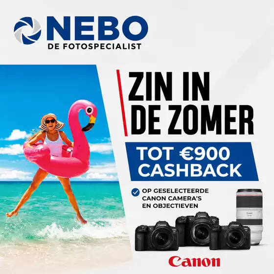 Catalogus van NEBO photo & electronics in Bussum | Zin in de zomer | 2026-05-15T00:00:00.000Z - 2026-07-31T00:00:00.000Z