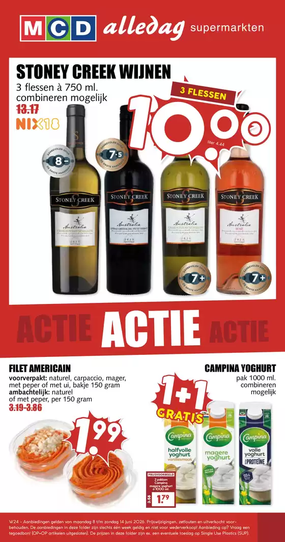 Catalogus van MCD Supermarkt in Oss | Geweldig aanbod voor koopjesjagers | 2026-06-08T00:00:00.000Z - 2026-06-14T00:00:00.000Z