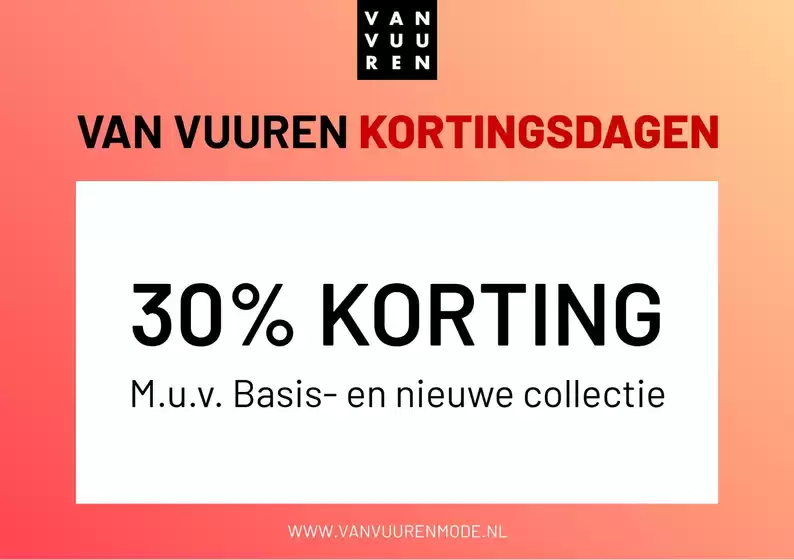 Catalogus van Van Vuuren Mode | Van Vuuren Kortingsdagen | 2026-06-08T00:00:00.000Z - 2026-06-14T00:00:00.000Z