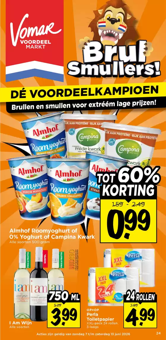 Catalogus van Vomar in Spaarndam | Folder van volgende week | 2026-06-07T00:00:00.000Z - 2026-06-13T00:00:00.000Z