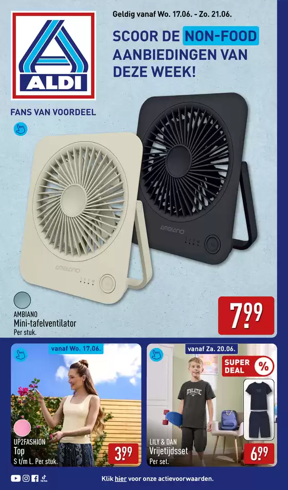 Catalogus van Aldi in Beverwijk | Actuele koopjes en aanbiedingen | 2026-06-17T00:00:00.000Z - 2026-06-21T00:00:00.000Z