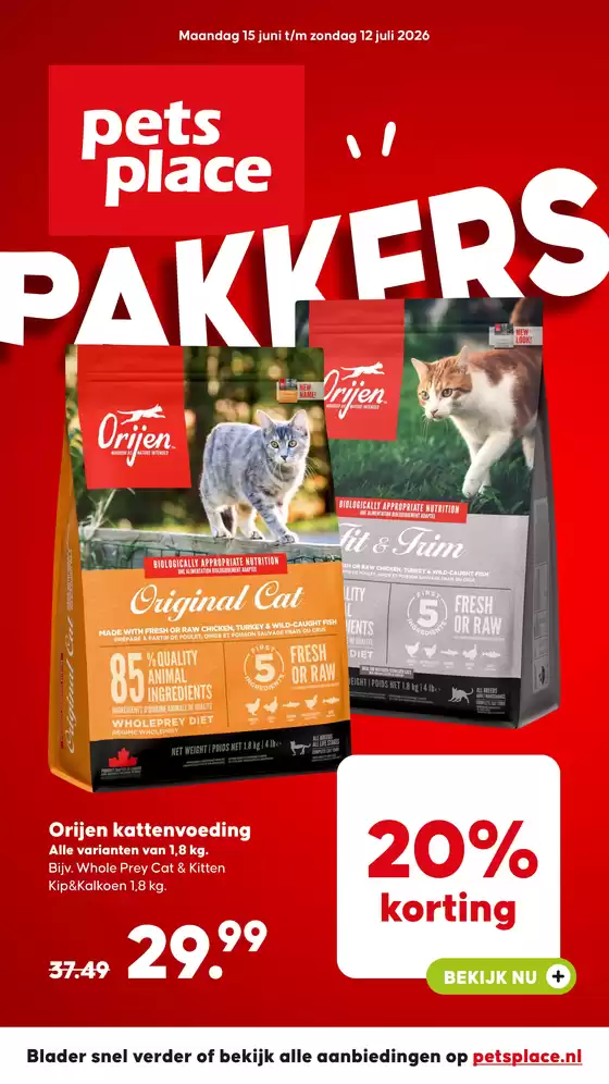 Catalogus van Pets Place in Klarenbeek | Pets Place folder | 2026-06-15T00:00:00.000Z - 2026-07-12T00:00:00.000Z