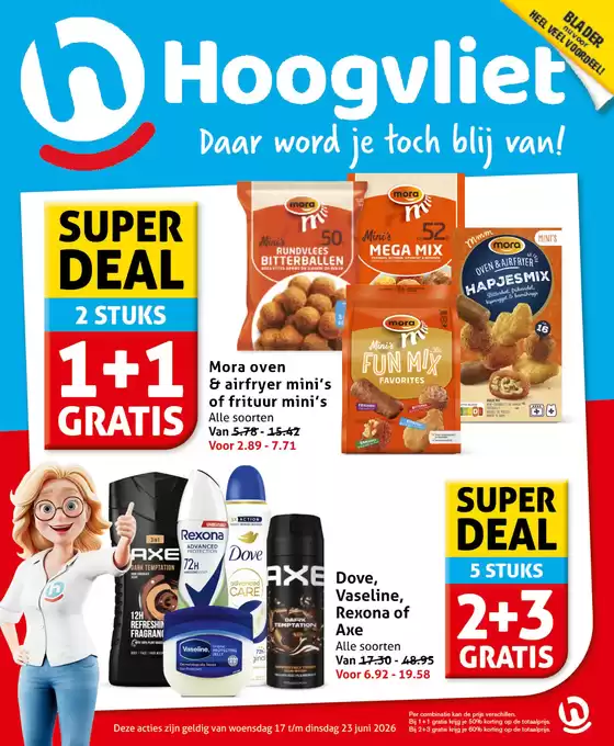 Catalogus van Hoogvliet in Nieuw-Amsterdam | Ontdek aantrekkelijke aanbiedingen | 2026-06-17T00:00:00.000Z - 2026-06-23T00:00:00.000Z