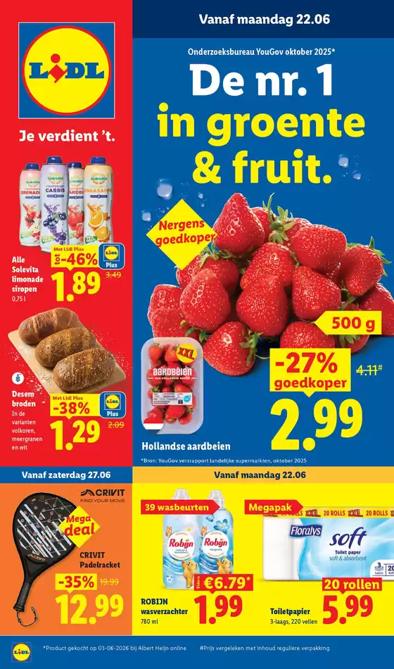 Catalogus van Lidl in Soerendonk | 2206 - 2806 | 2026-06-22T00:00:00.000Z - 2026-06-28T00:00:00.000Z