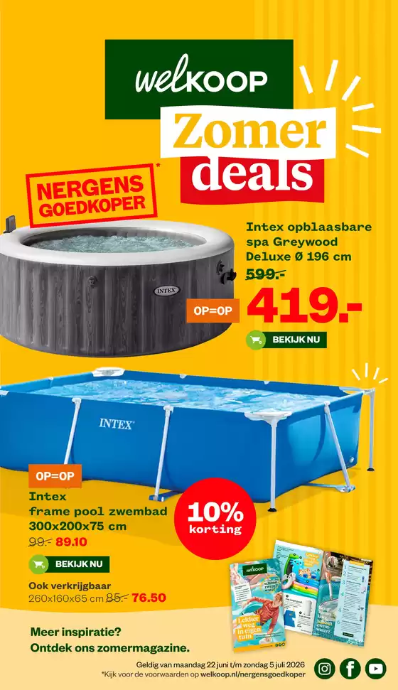 Catalogus van Welkoop | Onze beste deals voor u | 2026-06-22T00:00:00.000Z - 2026-07-05T00:00:00.000Z