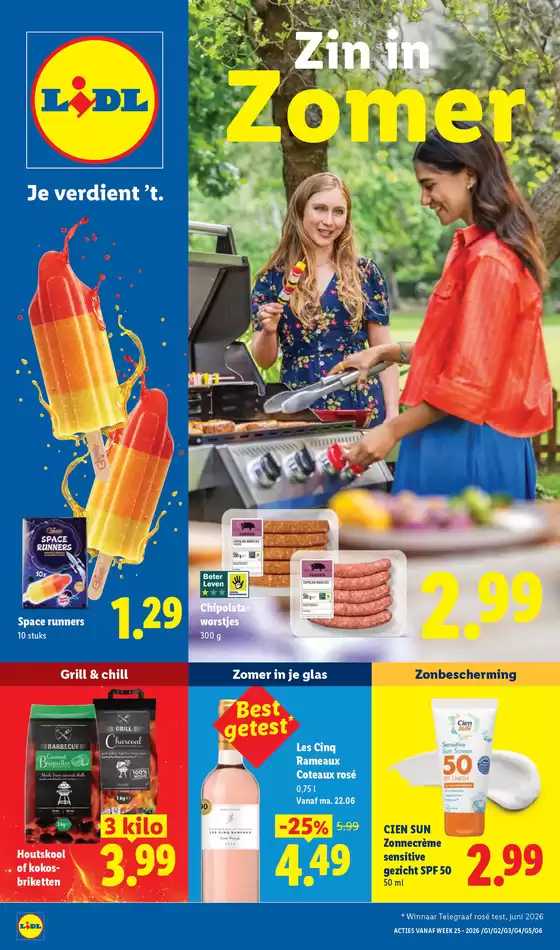 Catalogus van Lidl | Zon BBQ IJs Rosé | 2026-06-22T00:00:00.000Z - 2026-08-31T00:00:00.000Z